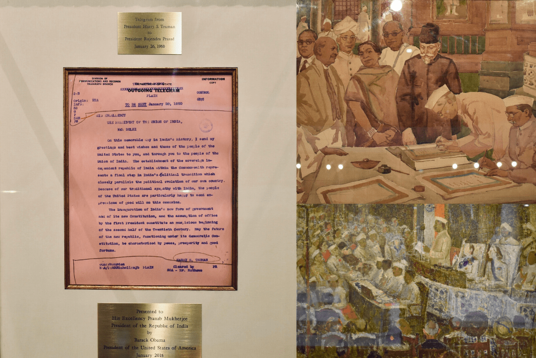 These objects from the Rashtrapati Bhavan Museum have something in common : memories of India's first Republic Day.