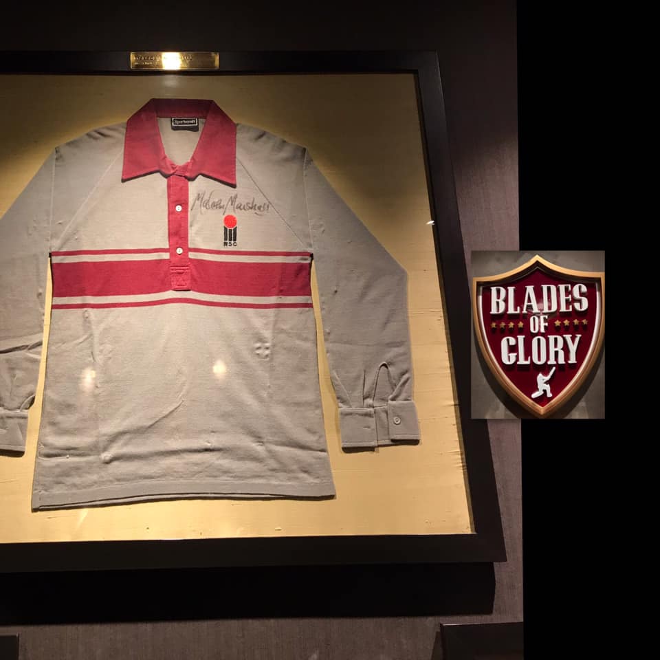 signed jersey of Malcolm Marshall